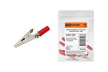 Зажим крокодил ЗК 15А 53мм красный (10шт) TDM | код SQ0541-0007 | TDM