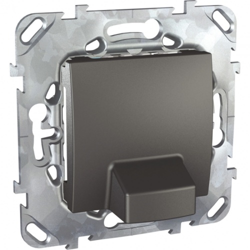 UNICA TOP ВЫВОД КАБЕЛЯ, 16 А, ГРАФИТ | код MGU5.862.12ZD | Systeme Electric