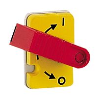 Выключатель-разъединитель Vistop - 32 A - 4П - рукоятка спереди - красная рукоятка / желтая панель | код 022302 | Legrand
