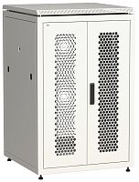 ITK Шкаф сетевой напольный 19" LINEA N 24U 800х800мм двустворчатая перфорированная дверь, задняя перфорированная серый | код LN35-24U88-2PP | IEK
