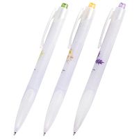 Ручка шариковая автоматическая с грипом BRAUBERG Herb Time, СИНЯЯ, корпус ассорти, узел 0,7 мм, линия 0,35 мм, синяя, 141286 | код 141286 | BRAUBERG