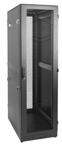 Шкаф телекоммуникационный напольный 42U (600 ? 600) дверь перфорированная 2 шт. | код ШТК-М-42.6.6-44АА | ЦМО