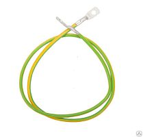 Провод заземления гибкий 10 мм2 с двумя наконечниками ТМЛ 10-8 950мм | код ПЗУ-10-950-1 | Инкомос ( комплект 1 шт. )