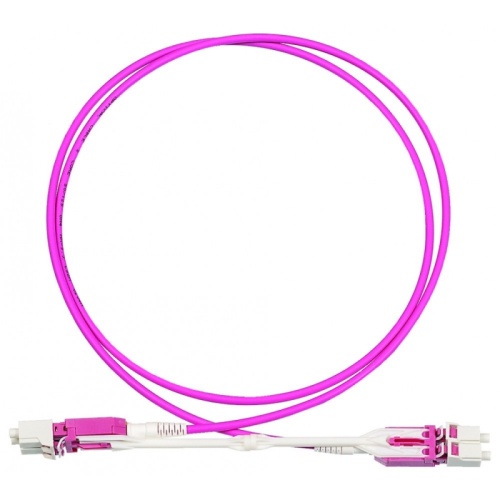 Патч-корд оптический дуплексный, LC-LC, для панелей высокой плотности, OM4, LSZH, 1.0 м, розовый | код LAN-2LC-2LC/OM4H-1.0 | LANMASTER Патч-корд оптический дуплексный, LC-LC, для панелей высокой плотности, OM4, LSZH, 1.0 м, розовый | код LAN-2LC-2LC/OM4H-1.0 | LANMASTER