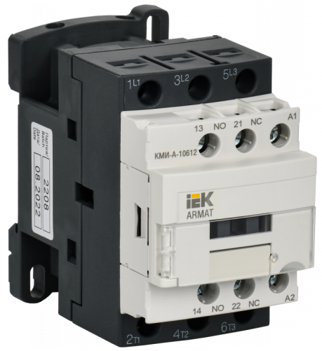 ARMAT Контактор КМИ-А-10612 LC1D 6А 110В/АС3 1НО/1НЗ IEK | код AR-ACC-11-006-110-11 | IEK ARMAT Контактор КМИ-А-10612 LC1D 6А 110В/АС3 1НО/1НЗ IEK | код AR-ACC-11-006-110-11 | IEK