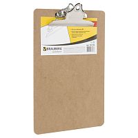 Доска-планшет BRAUBERG Eco с прижимом бабочка, А4, (230х326 мм), МДФ, 3 мм, 232228 | код 232228 | BRAUBERG