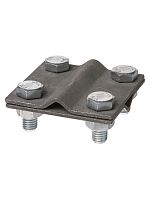 Зажим соединительный крестовой 4-х болтовой прут-прут ?6-12 мм, термодиффузия TDM | код SQ2401-0037 | TDM