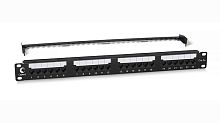 Cabeus PL2-24-Cat.5e-Dual IDC Патч-панель 19 (1U), 24 порта RJ-45, категория 5e, Dual IDC, с задним кабельным организатором, new | код 10588c | Cabeus