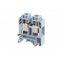 Клемма проходная винтовая 16 мм2, на 2 подключения, серая KUT16(G) | код 1106010000 | Elmex