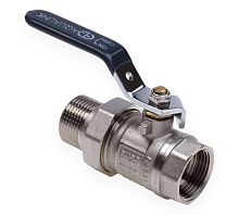 Кран шаровой со сгоном ВН 1/2 U ручка никелированный | код 01169 | AQUALINK