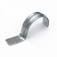 Скоба металлическая однолапковая СМО d38-40 мм для монтажного пистолета (без отверстий) (50шт/300шт уп/кор) Промрукав | код PR13.1967 | ПРОМРУКАВ