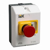Защитная оболочка с кнопкой  22 мм²  IP54,  Красный | код.  DMS11D-PC55 |  IEK
