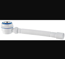 Сифон для душевого поддона с нержавеющей чашкой D70 мм и с гофротрубой 1'1/2 - D40/50 | код 30986862 | VIRPlast