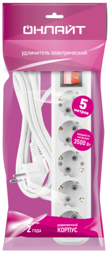 Удлинитель 90 812 OPE-S-05-500-ESC-3x1 ОНЛАЙТ 90812 фото 4