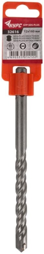 Бур по бетону SDS PLUS с двойной резьбой 12х160 мм | код 32616 | FIT фото 2