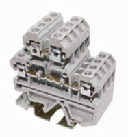 Клемма проходная двухпроводная TS-C4/2 (пакет 55шт) | код UT2-4/2L | ELVERT