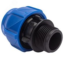 Муфта компрессионная соединительная с наружной резьбой 20х1/2дюйм (300/50) | код 121001122020 | VALFEX