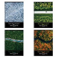 Тетрадь А4, 120 л., BRAUBERG гребень, клетка, обложка картон, Seasons , 404071 | код 404071 | BRAUBERG