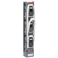 Разъединитель откидной ZLBM1-3P-M12 под предохранители до 250А верт., размер 1, 3P, болты M12 | код 1SEP620011R3000 | ABB