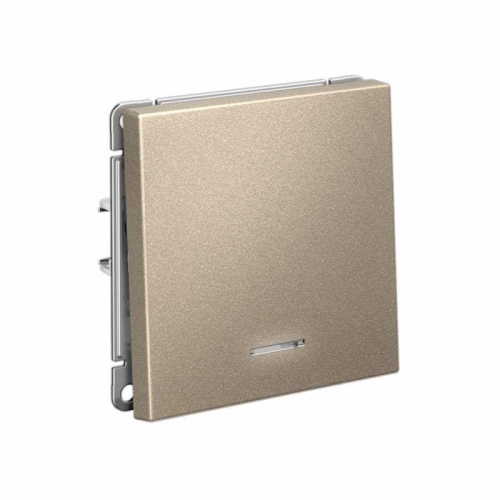 Выключатель 1-кл. ArtGallery 10AX с подсветкой быстрозажим. клем. механизм шампань SE GAL000513S фото 4