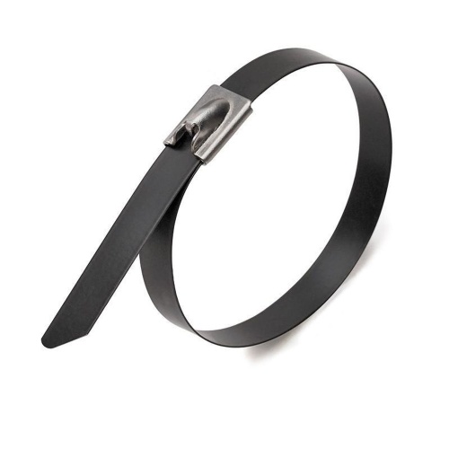 Стяжки стальные с полимерным покрытием СКС-П (304) 4,6*200 FORTISFLEX | код 74931 | КВТ Стяжки стальные с полимерным покрытием СКС-П (304) 4,6*200 FORTISFLEX | код 74931 | КВТ