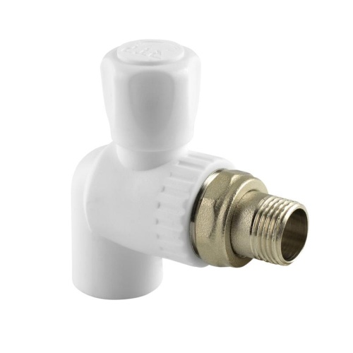 Кран шаровой для радиатора угловой PPR 25х3/4 бел. | код 27860 | RTP Кран шаровой для радиатора угловой PPR 25х3/4 бел. | код 27860 | RTP