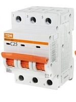 Авт. выкл. ВА47-60 3Р 6А 6кА х-ка С TDM | код SQ0223-0105 | TDM