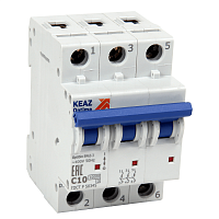 Автоматический выключатель модульный OptiDin BM63-3B40-10-УХЛ3 (ВМ63) (1шт.) КЭАЗ | код 262765 | КЭАЗ