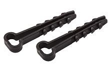 Дюбель-хомут нейлоновый прямоугольный PROconnect 5-10 мм, черный, упаковка 100 шт. | код 07-4621| PROCONNECT