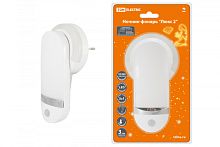Ночник-фонарь Люкс 2, 1х0,5 Вт + 11LED, 90 лм/Вт, Li-Ion 500 мАч, дат. освещ. и движ., 220 В, TDM | код SQ0357-0025 | TDM