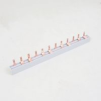 Соединительная шина BBS-MD100 типа PIN, 3 полюса, 18 присоединений, для модульной аппаратуры | код BBS-MD100P-3P18 | DKC