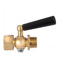 Кран трехходовой для манометра 1/2' ВН с фторопластовой прокладкой и натяжной гайкой | код 00000006159 | РОСМА