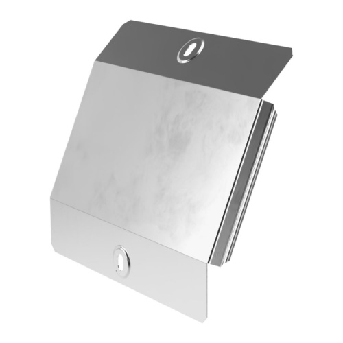 Крышка угла вертикального внешнего 90 градусов Стандарт INOX (AISI 304) 200 Промрукав | код PR16.3012 | ПРОМРУКАВ