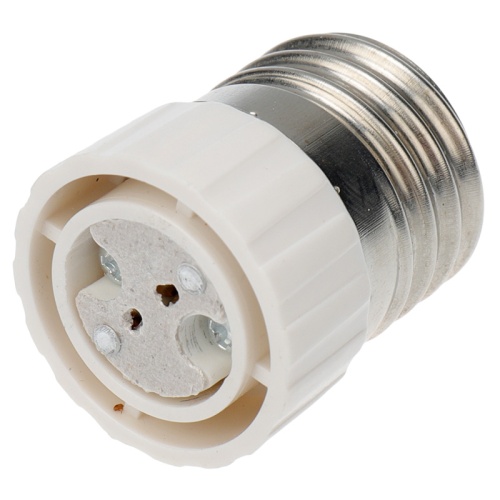 Переходник цокольный E27-GU5.3 белый REXANT | код 11-8857 | REXANT Переходник цокольный E27-GU5.3 белый REXANT | код 11-8857 | REXANT