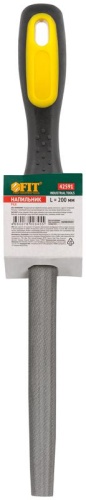 Напильник, прорезиненная ручка, полукруглый 200 мм | код 42591 | FIT фото 3