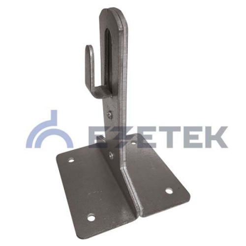 Держатель проводника круглого 8-10 мм, высота 65 мм, оцинкованная сталь | код 91108 | ЕЗЕТЕК