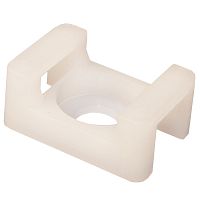 Держатель кабеля под винт RUICHI STM-2, 16х23 мм, белый | код 84867 | Ruichi