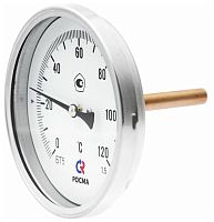 Термометр биметаллический осевой БТ-51.211 0...120С 1/2' 46 кл.1.5 | код 00000002544 | РОСМА