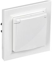 BRITE Роз. с кр. 16А IP44 РСбш10-3-44-БрБ бел. в сб. | код BR-R16-16-44-K01-F-PRO | IEK