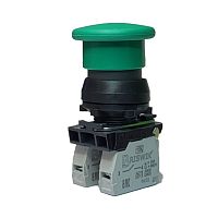 Выключатель Briswik КЕ 021/5м зеленый 0но+1нз Гриб IP40 УХЛ3 10А | код aZ-HB-0Ai-0312 | Briswik