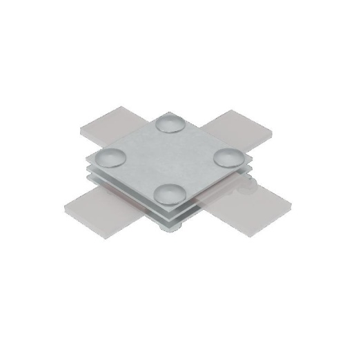 Соединитель крестообразный 3XS-B40 CU для полосы до 40мм с 3 пластинами медь КМ MA0049 Соединитель крестообразный 3XS-B40 CU для полосы до 40мм с 3 пластинами медь КМ MA0049