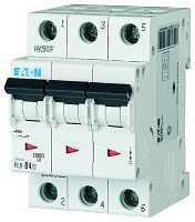 Автоматический выключатель 4А, кривая отключения С, 3 полюса, откл. способность 6 кА, PL6-C4/3 | код 286597 | EATON
