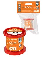 Припой ПОС 61, проволока, ГОСТ 21931-76, ?2 мм, 100 г, катушка,, инд. упак., Алмаз TDM | код SQ1025-1807 | TDM