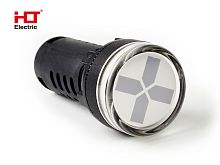 Лампа - индикатор разъединителя 24V AC/DC d22мм IP40 Красный/Зеленый HLT | код 085-06-400 | HLT