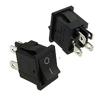 Клавишный переключатель RUICHI KCD1-201-4-C3 B/4P, ON-OFF | код 107376 | Ruichi