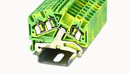 WS2.5-TW-TA-PE-01P-1C-00Z(H), Клемма пружинная WS, 2.5 мм.кв., 3C, домиком, PE, шт | код 11030000265 | DEGSON