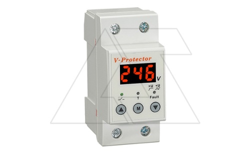 Реле контроля напряжения RD-MVL/40, 1NO+N, 40A, 220VAC, Umin(140_210V)/Umax(220_280V), 0.1_0.5s/5_600s, LED-дисплей, 2M | код RD-MVL/40 | RELETEK