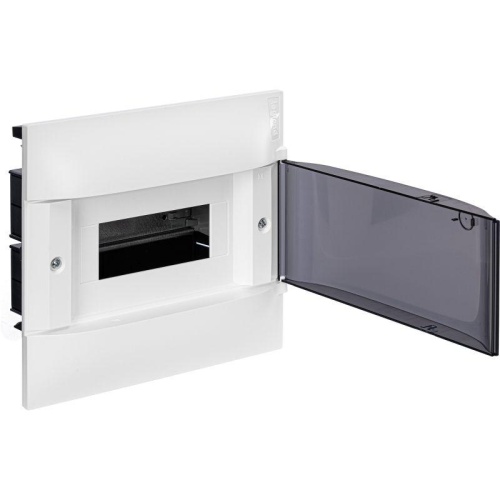 Practibox S Пластиковый щиток Встраиваемый (ЩРв-П) 1X8 Дымчатая дверь | код 134558 | Legrand