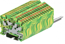 TPS2.5-4-PE Клемма TP 2-2 заземл., угловая, сеч.2.5мм2, желто-зел., шт | код TPS2.5-4-PE | SUPU