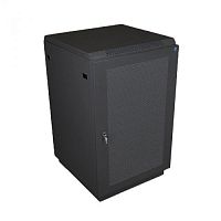 Шкаф телекоммуникационный напольный 22U (600 ? 1000) дверь перфорированная 2 шт., цвет черный | код ШТК-М-22.6.10-44АА-9005 | ЦМО